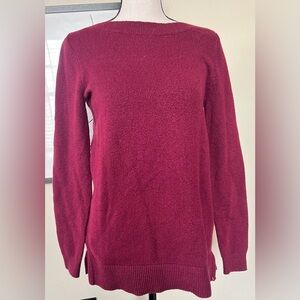 LOFT Women's Sweater in Rich Burgundy